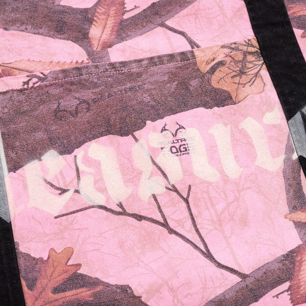 Realtree Canvas Tote - Pink Edge