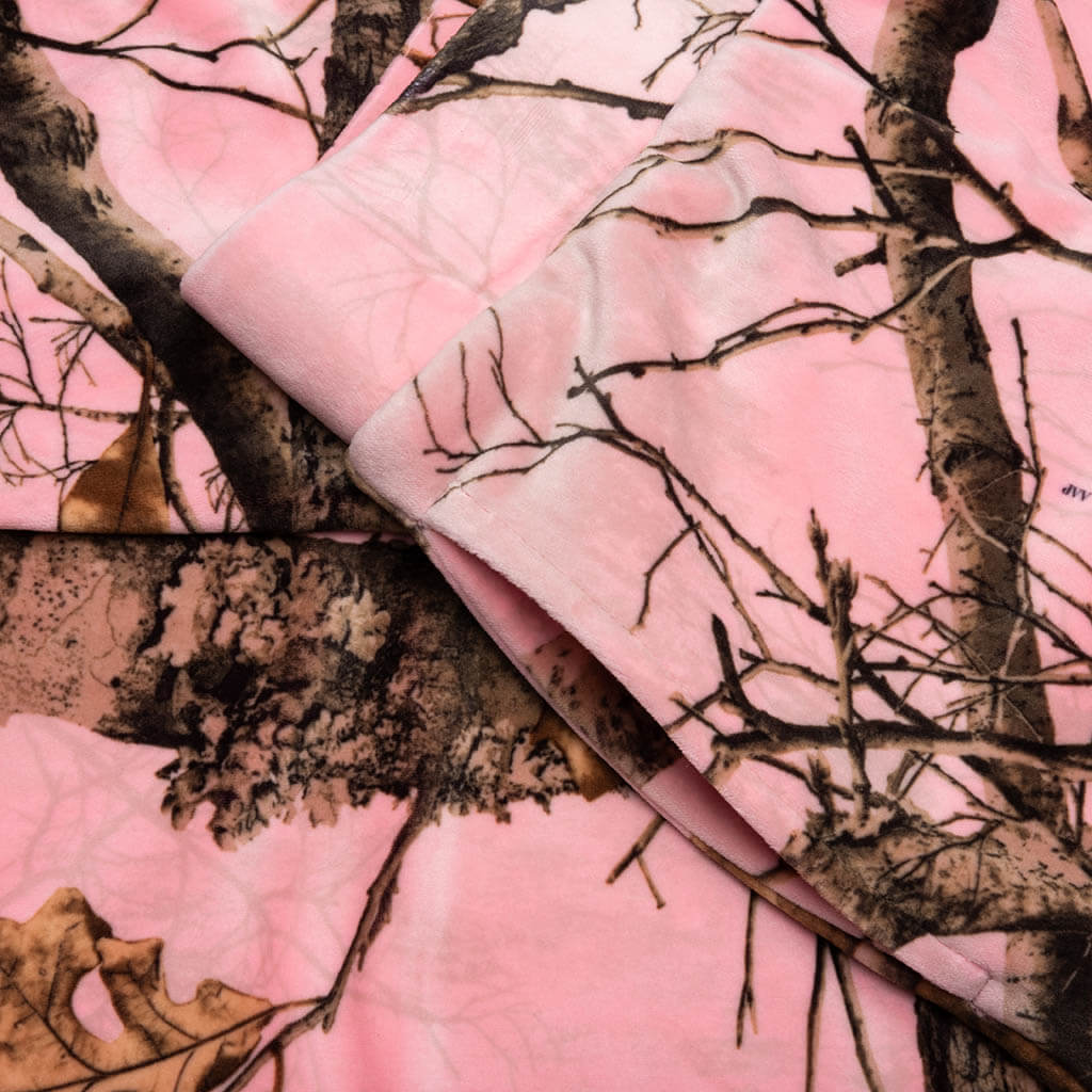 Realtree Velour Track Pants - Pink Edge