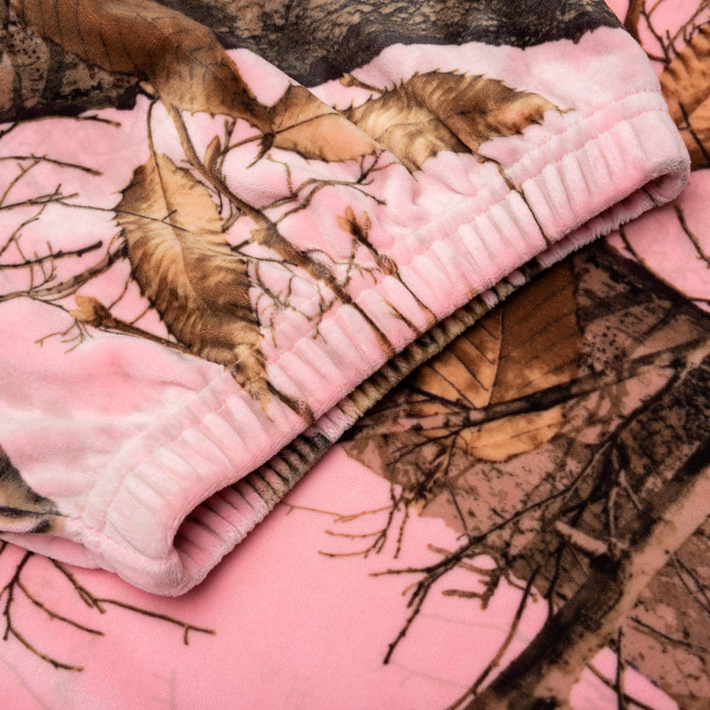 Realtree Velour Track Pants - Pink Edge