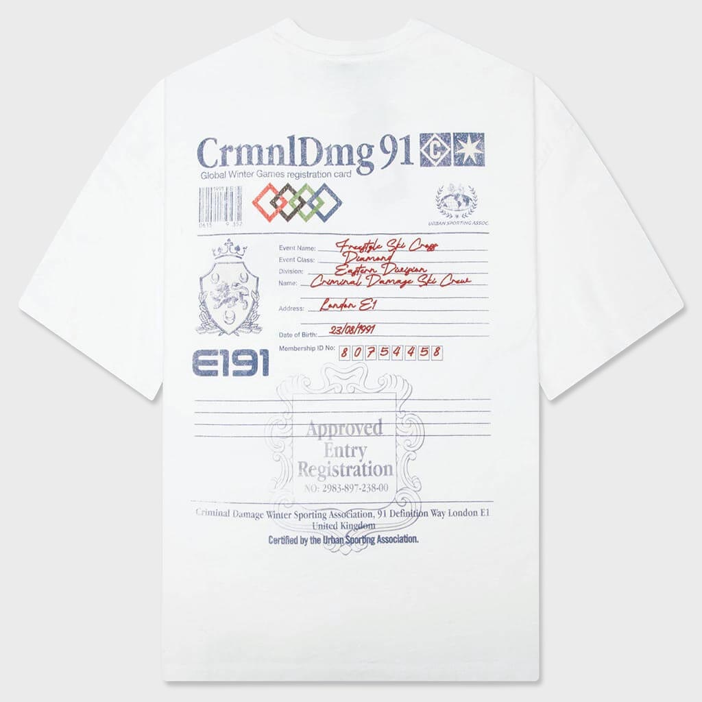 Registration T-Shirt - White