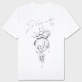 Chandelier and Snake Print T-Shirt - White