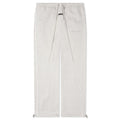 Relaxed Fleece Sweatpant With Piping - Heather Stone/Cloud White