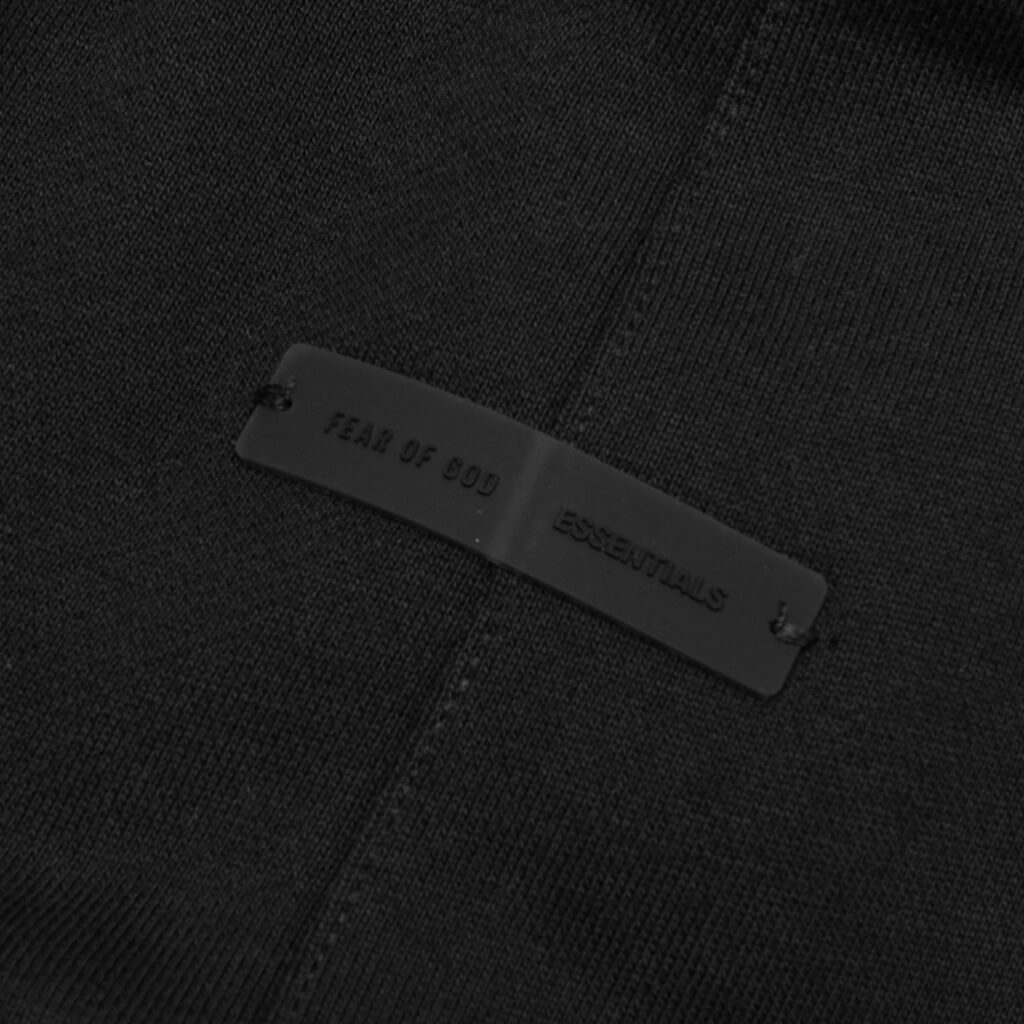 Relaxed Fleece Sweatpant With Piping - Jet Black/Cloud White