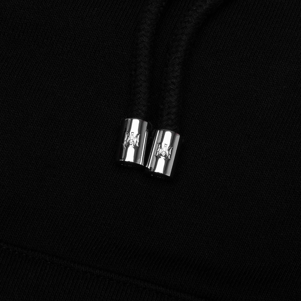 Relaxed Zip Up Hoodie - Black