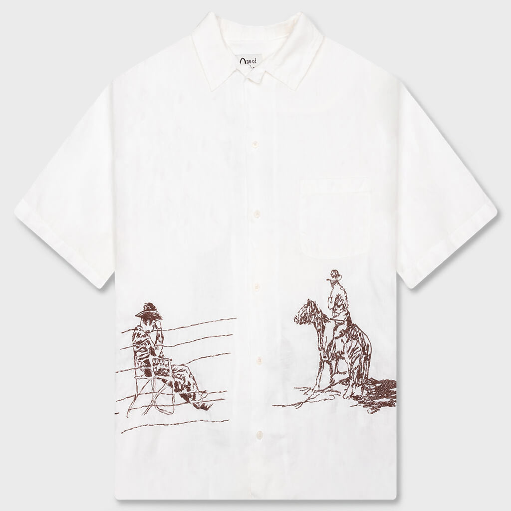 Remember Me Camp Shirt - Ivory