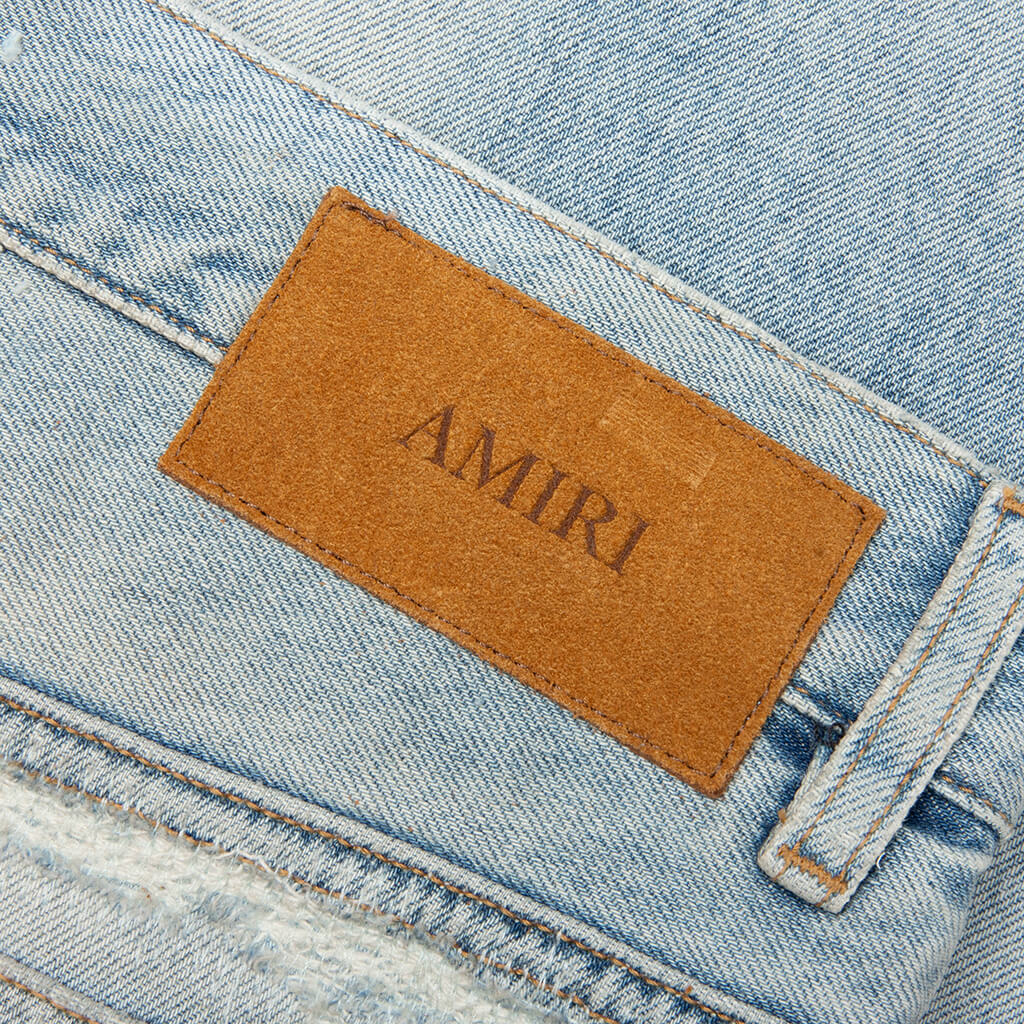 Repaired Boot Cut Jean - Mist Indigo