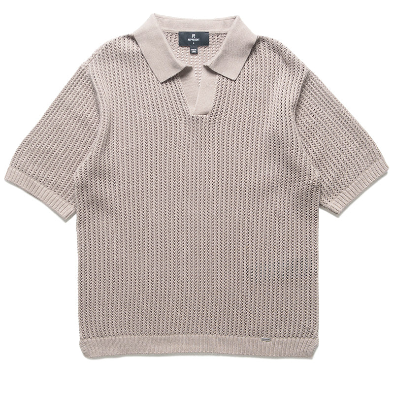 Represent Beverly Knit Polo - Vintage Khaki