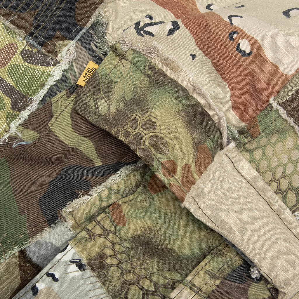 Retouche Camo Patchwork Kenzie Shorts - Mixed Camo