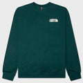 Retro Trail Relaxed Graphic Crew - Pacific Teal
