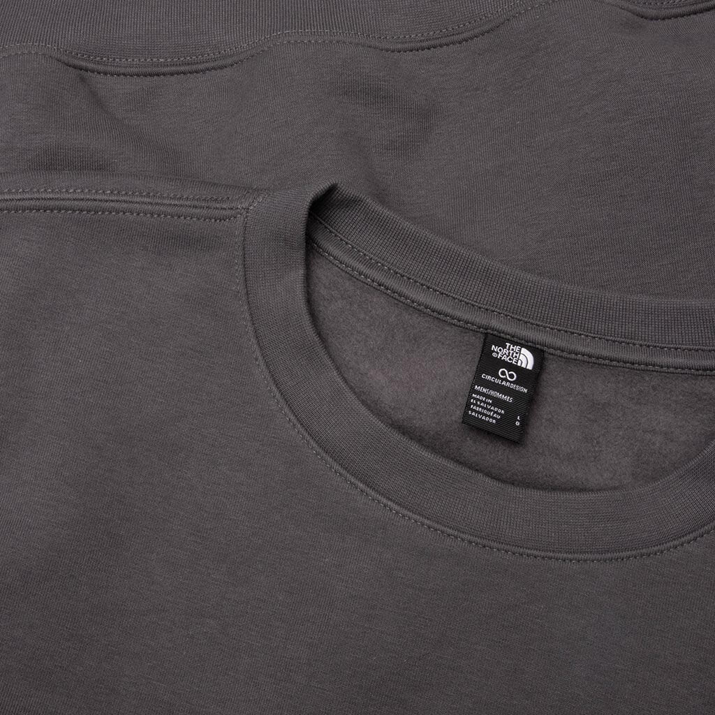 Retro Trail Relaxed Graphic Crew - Anthracite Grey