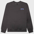 Retro Trail Relaxed Graphic Crew - Anthracite Grey