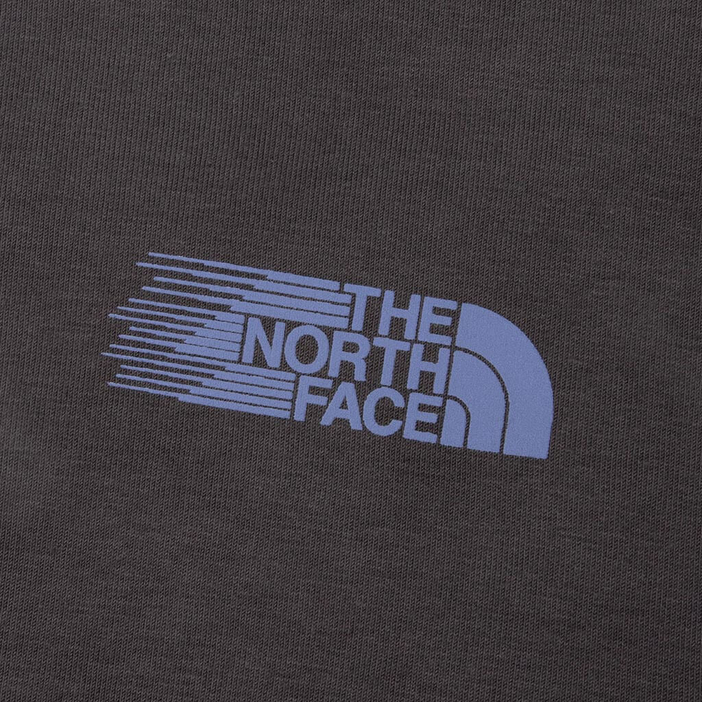 Retro Trail Relaxed Graphic Crew - Anthracite Grey