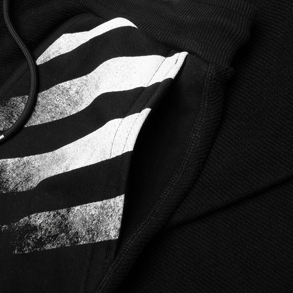 Reverse Open Hem Pant - Black