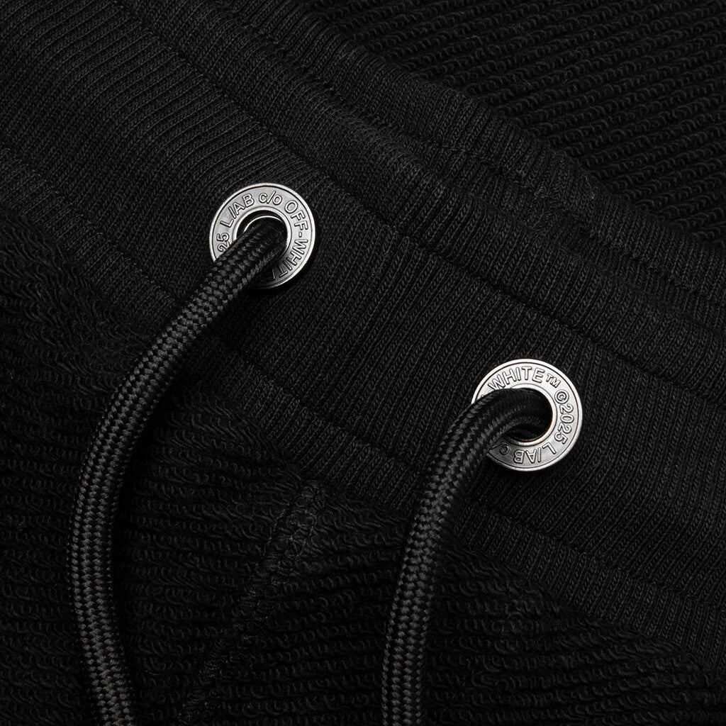 Reverse Open Hem Pant - Black