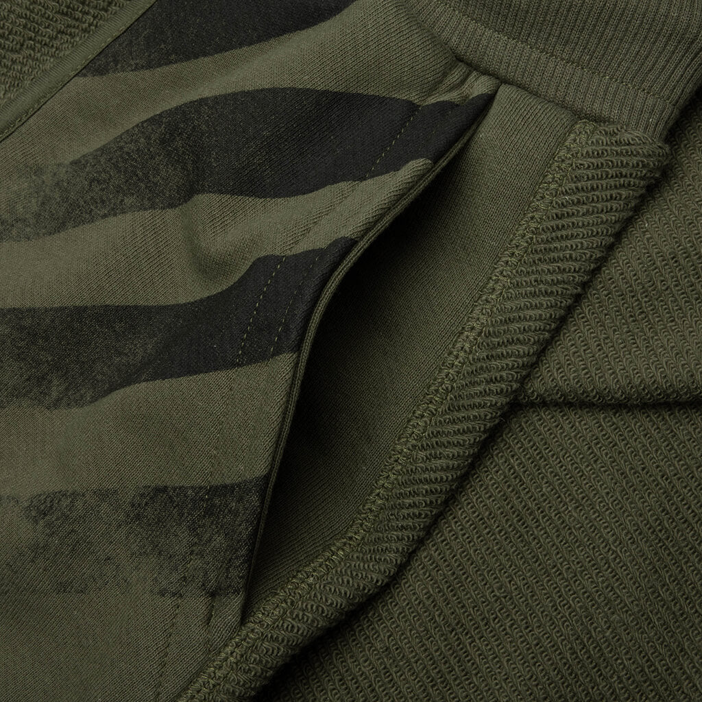 Reverse Open Hem Pant - Winter Moss