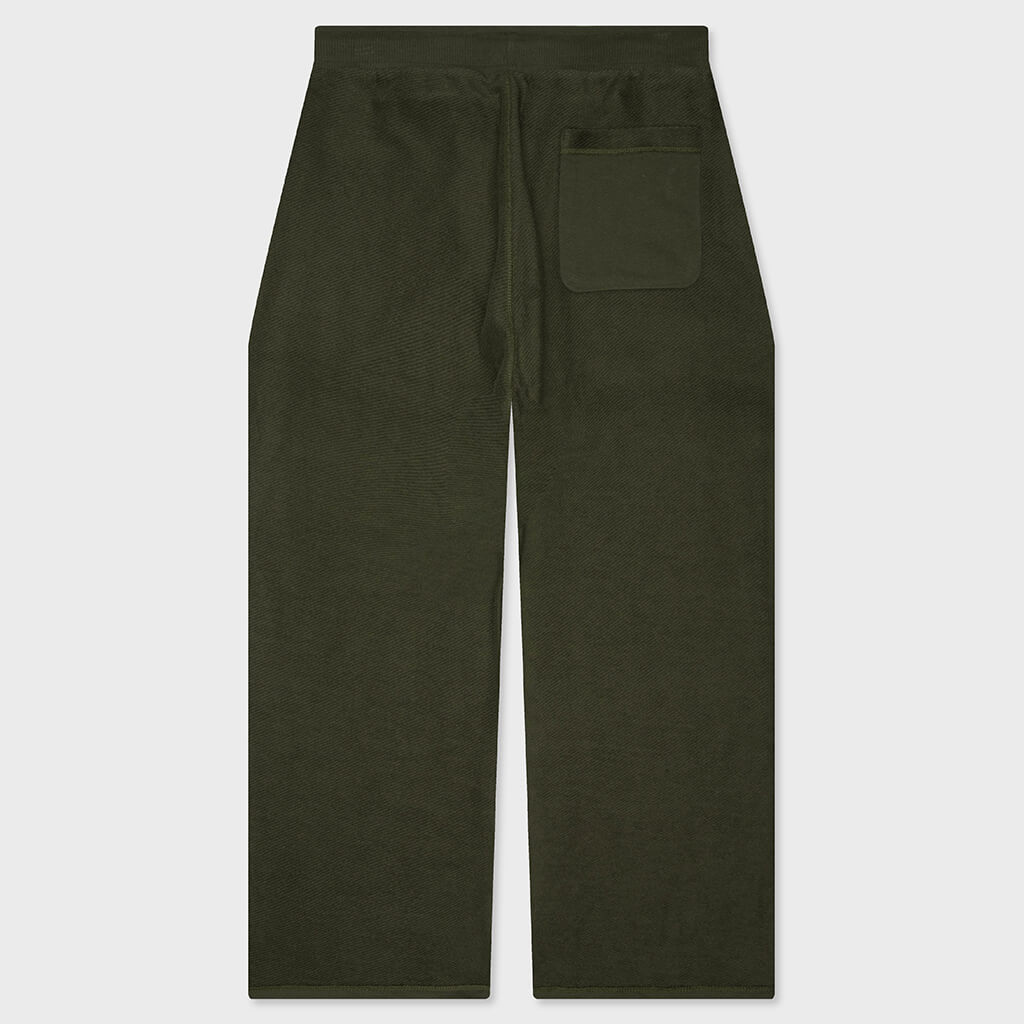 Reverse Open Hem Pant - Winter Moss