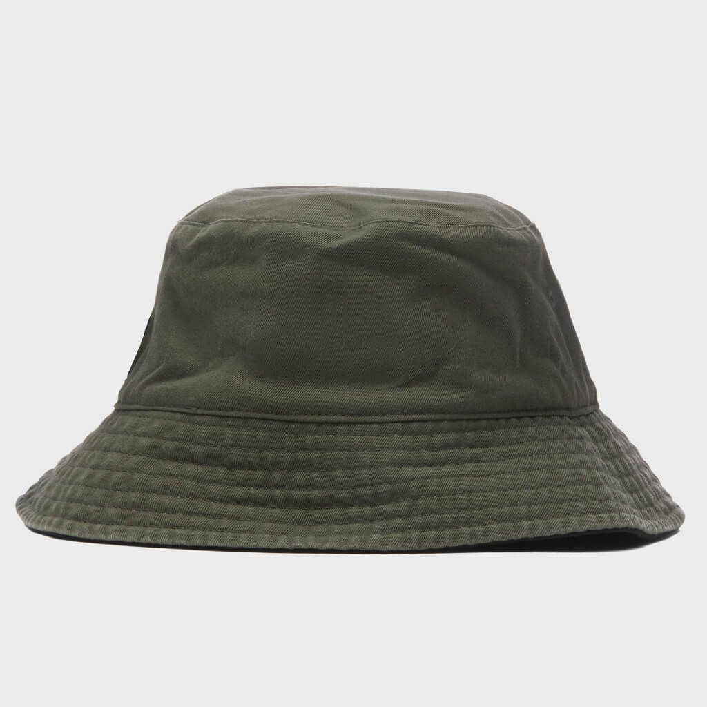 Reversible Stock Bucket Hat - Black/Olive