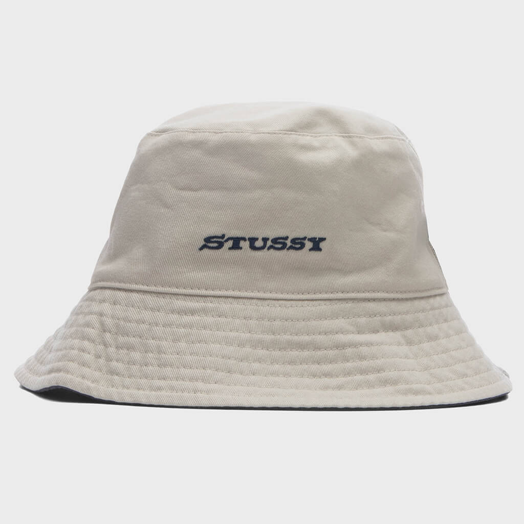 Reversible Stock Bucket Hat - Navy/Stone