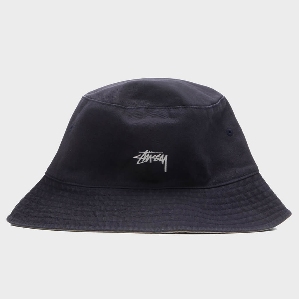 Reversible Stock Bucket Hat - Navy/Stone