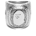 Rhinestone College Ring - Silver