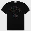 Rhinestone College Relaxed Fit Tee - Black