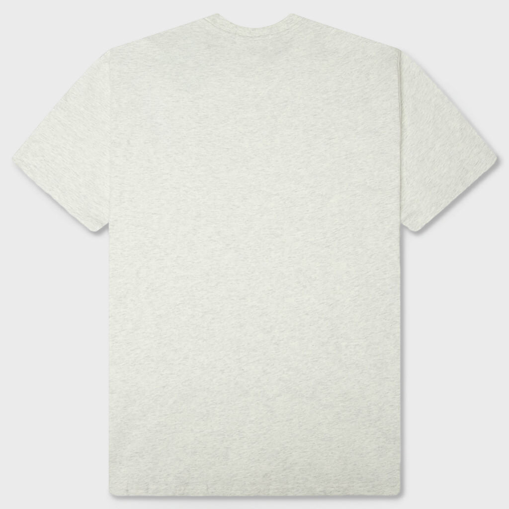 Rhinestone College Relaxed Fit Tee - Gray