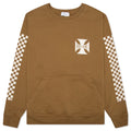 Classic Checkers Graphic Crewneck - Tan