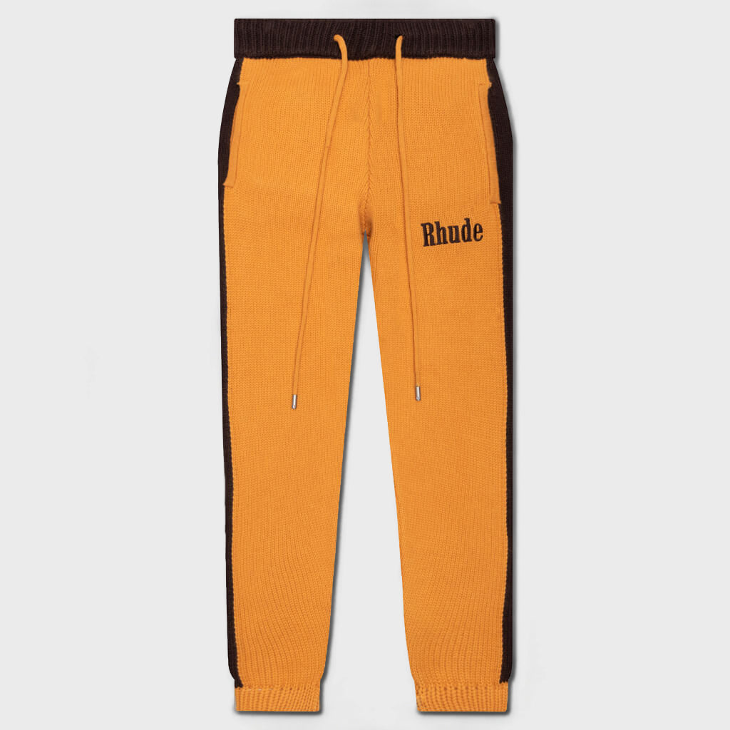 Knit Track Pant - Yellow/Black