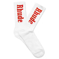 RH Vertical Logo Sock - White/Red