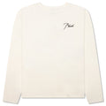 Reverse L/S Tee - Vintage White