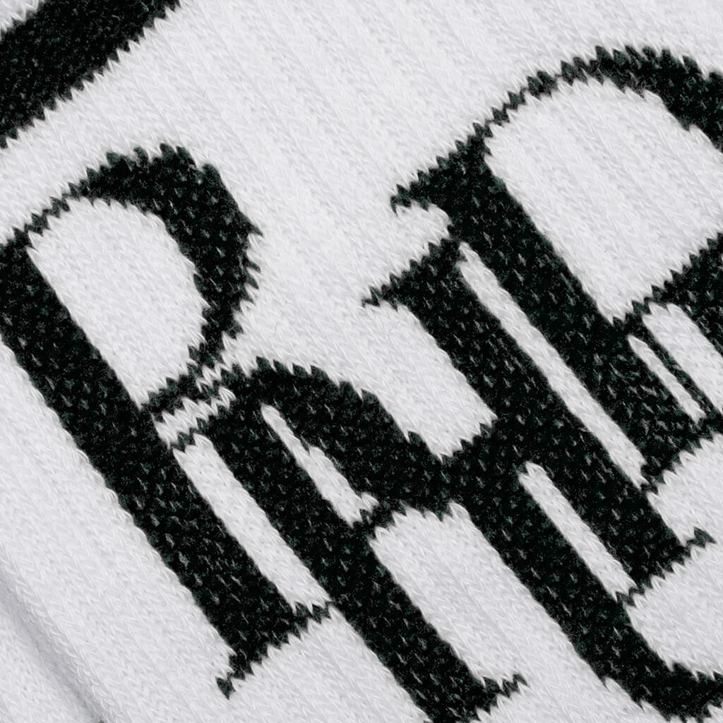 Scramble Logo Sock - White/Black