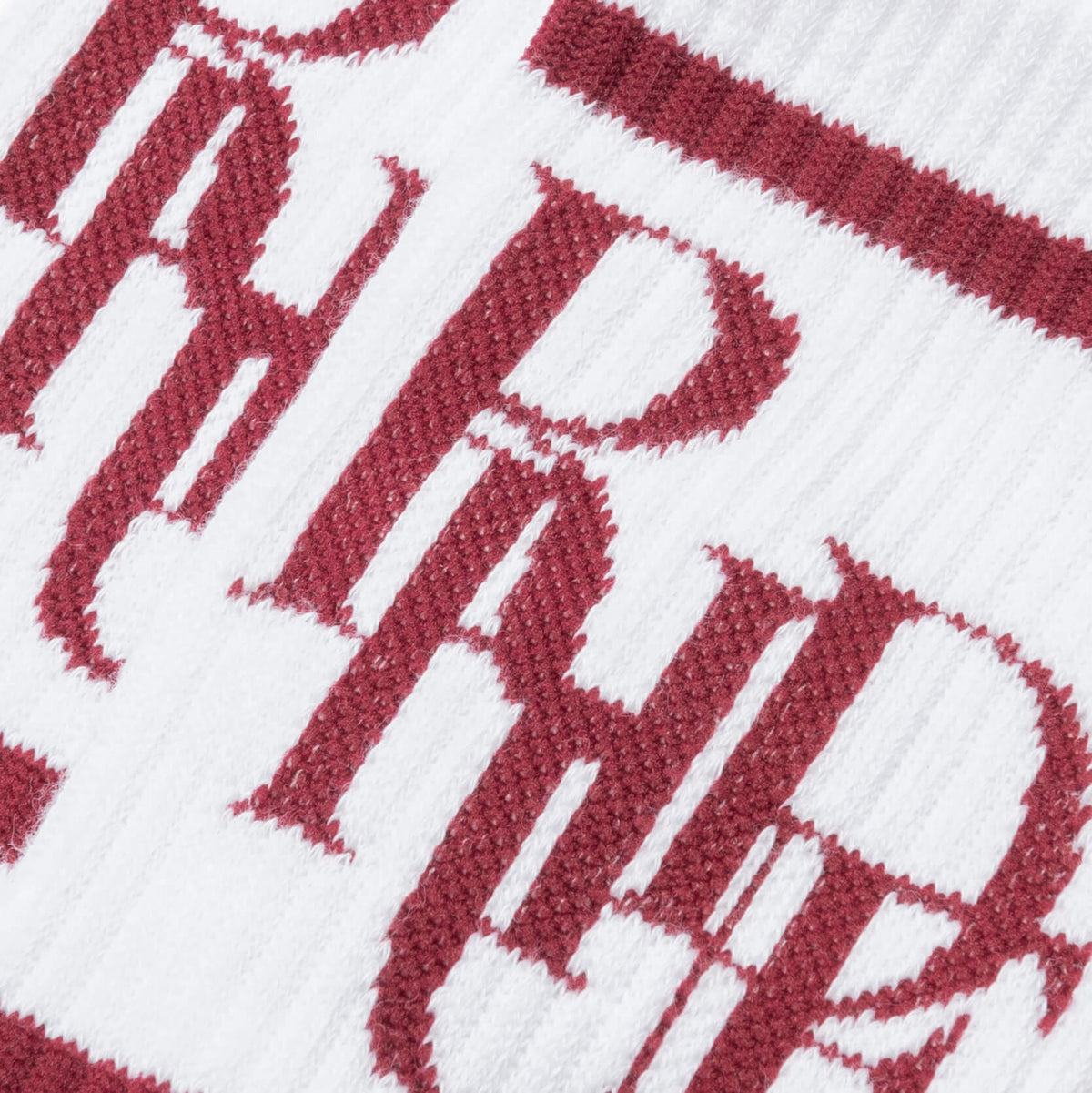 Scramble Logo Sock - White/Maroon