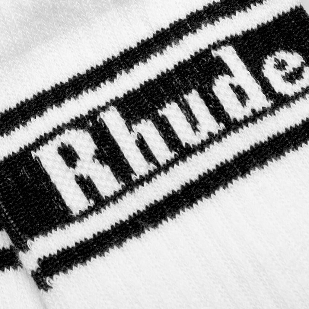 Stripe Logo Sock - White/Black