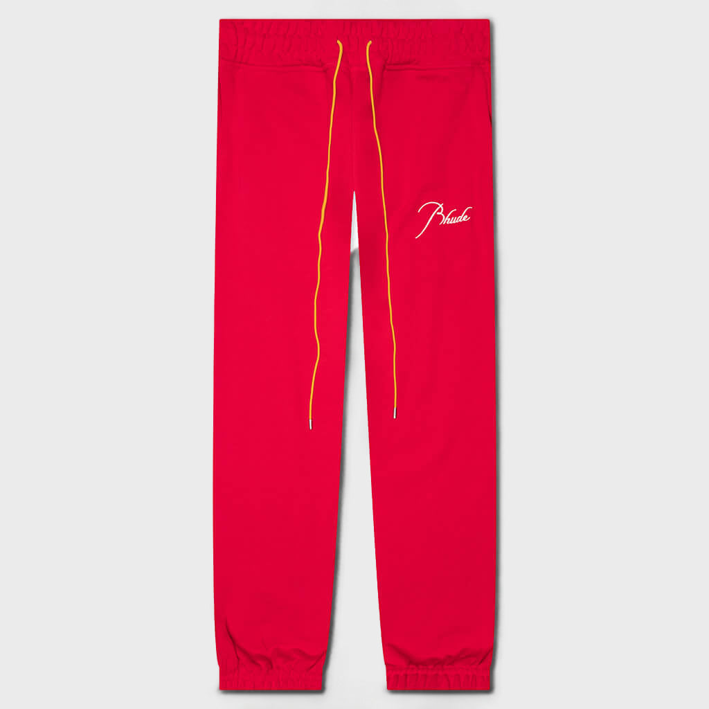 Terry Sweatpant - Cherry Red