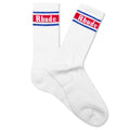Vintage Logo Sock v1 - White/Red/Blue