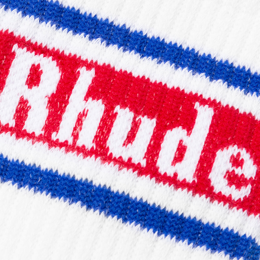 Vintage Logo Sock v1 - White/Red/Blue