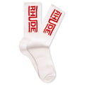 Rhude Champions Logo Sock - White/Red