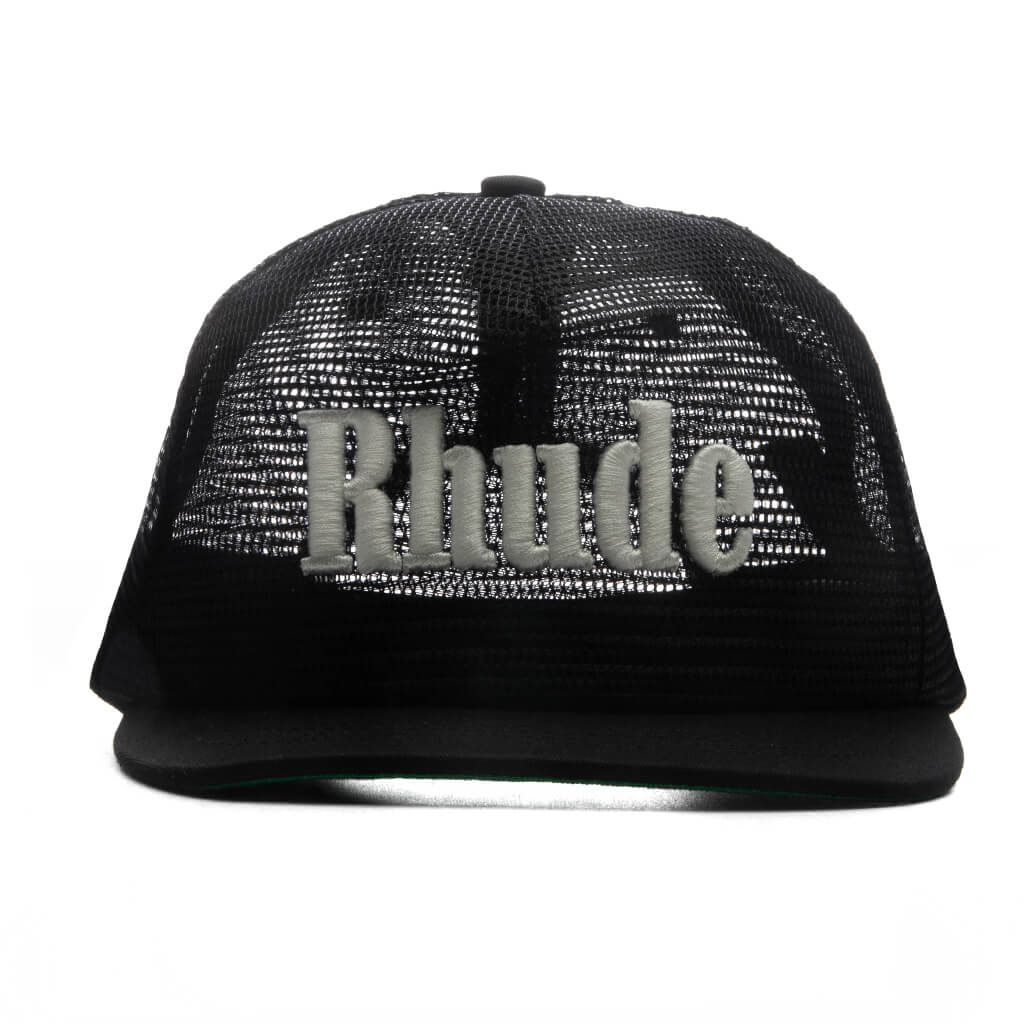 Rhude Logo Mesh Hat - Black/White