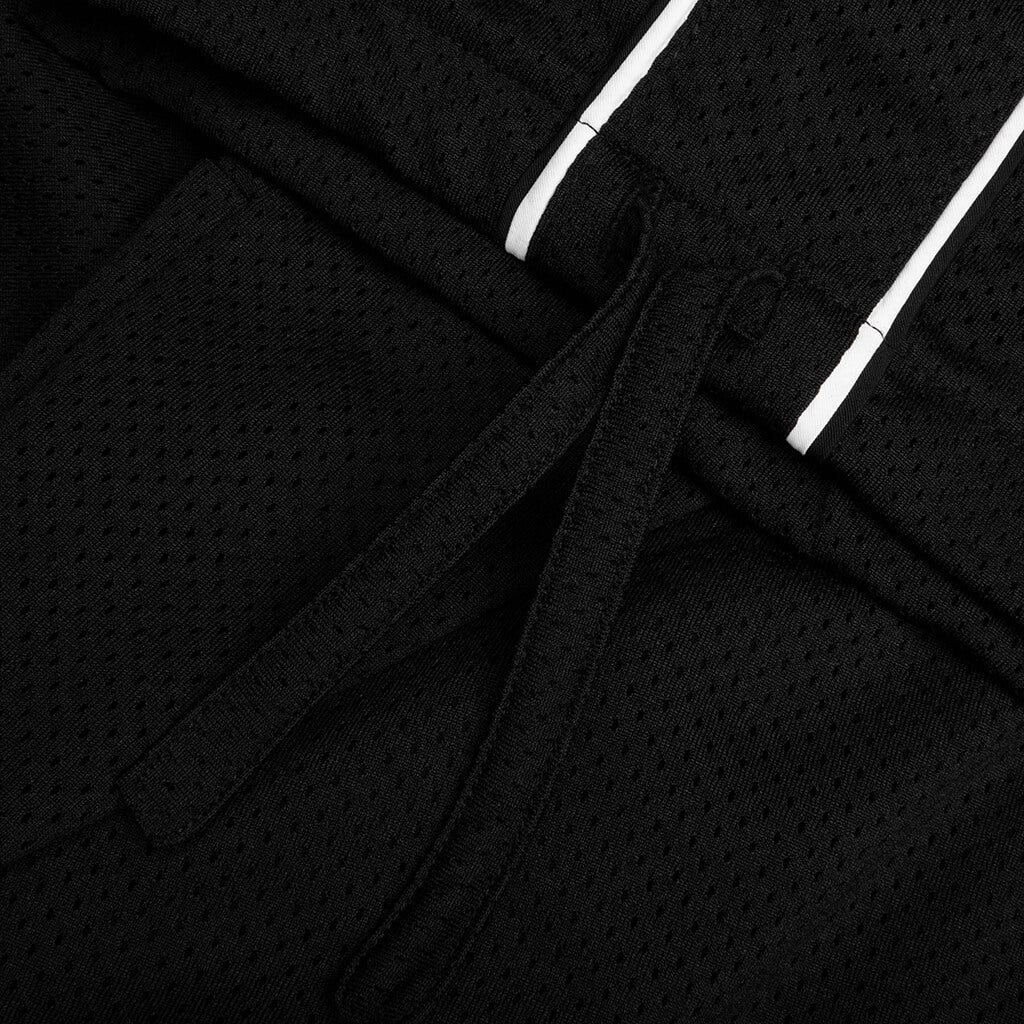 Rhude Mesh Piping Parachute Track Pant - Black/White
