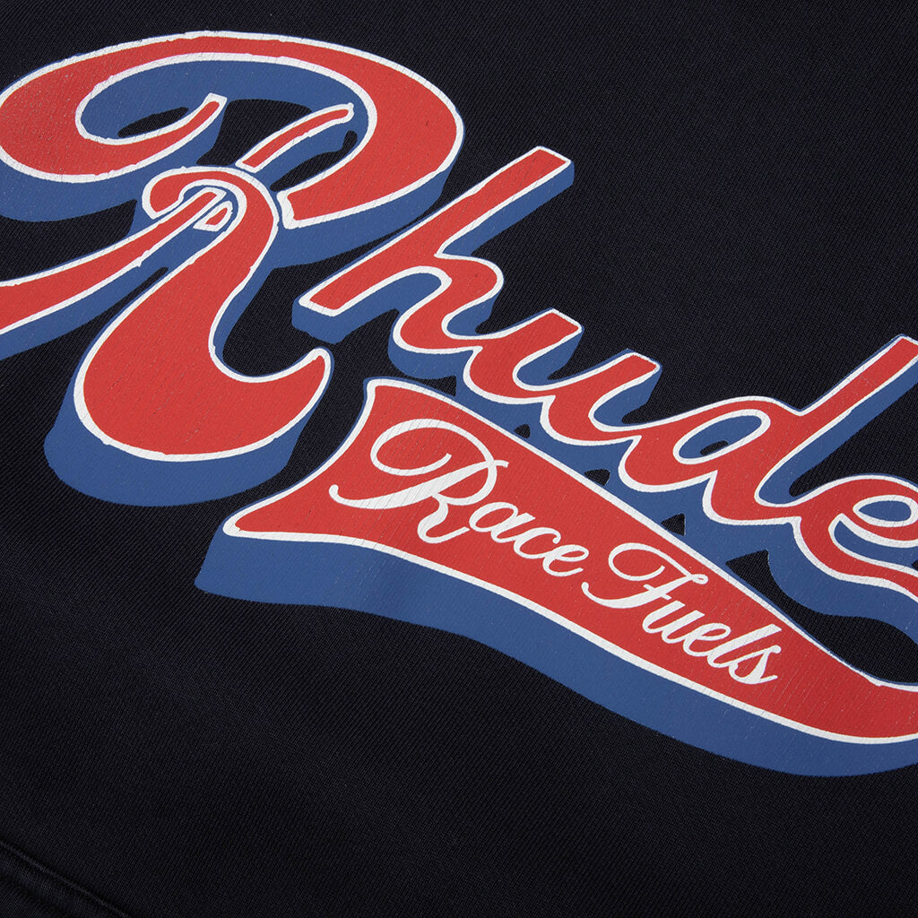 Rhude Pit Stop Hoodie - Vintage Black/Red/Blue