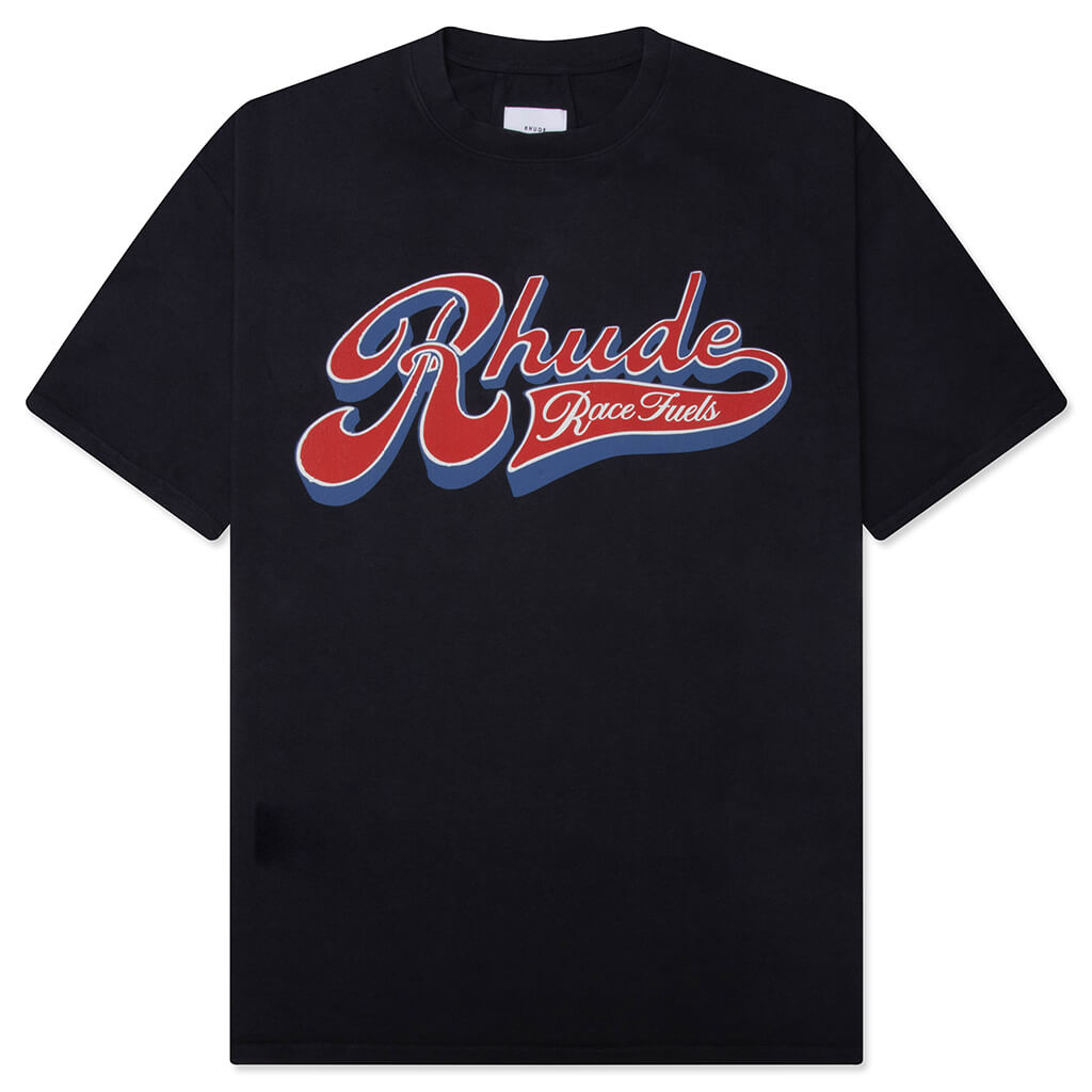 Rhude Pit Stop Tee - Vintage Black/Red/Blue