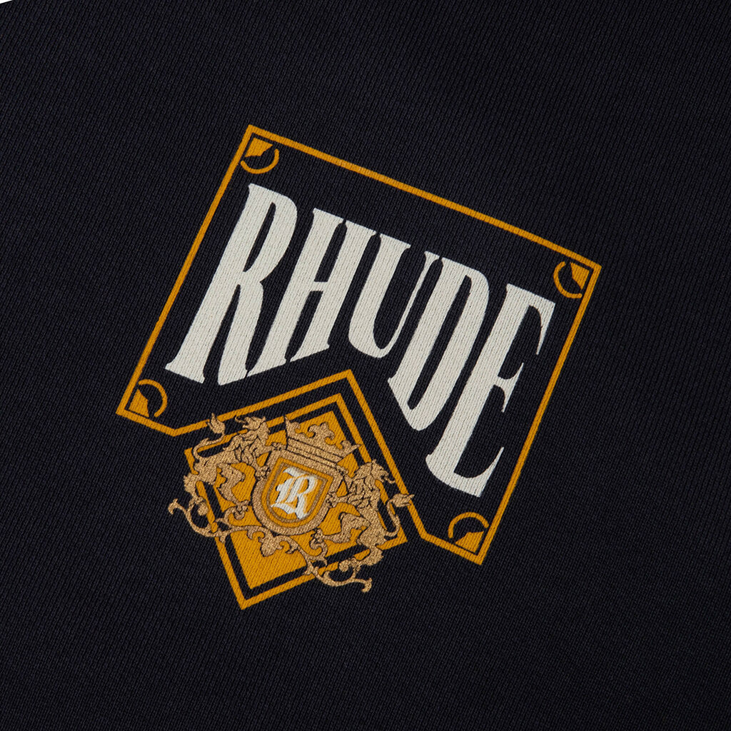 Rhude Playing Card Hoodie - Vintage Black/Yellow