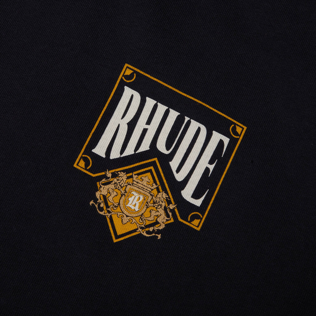 Rhude Playing Card Tee - Vintage Black/Yellow