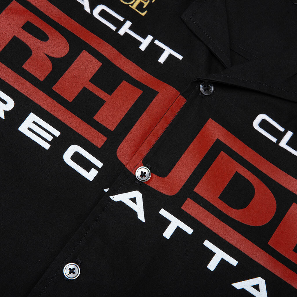 Rhude Regatta Club Shirt - Black/White/Yellow/Red