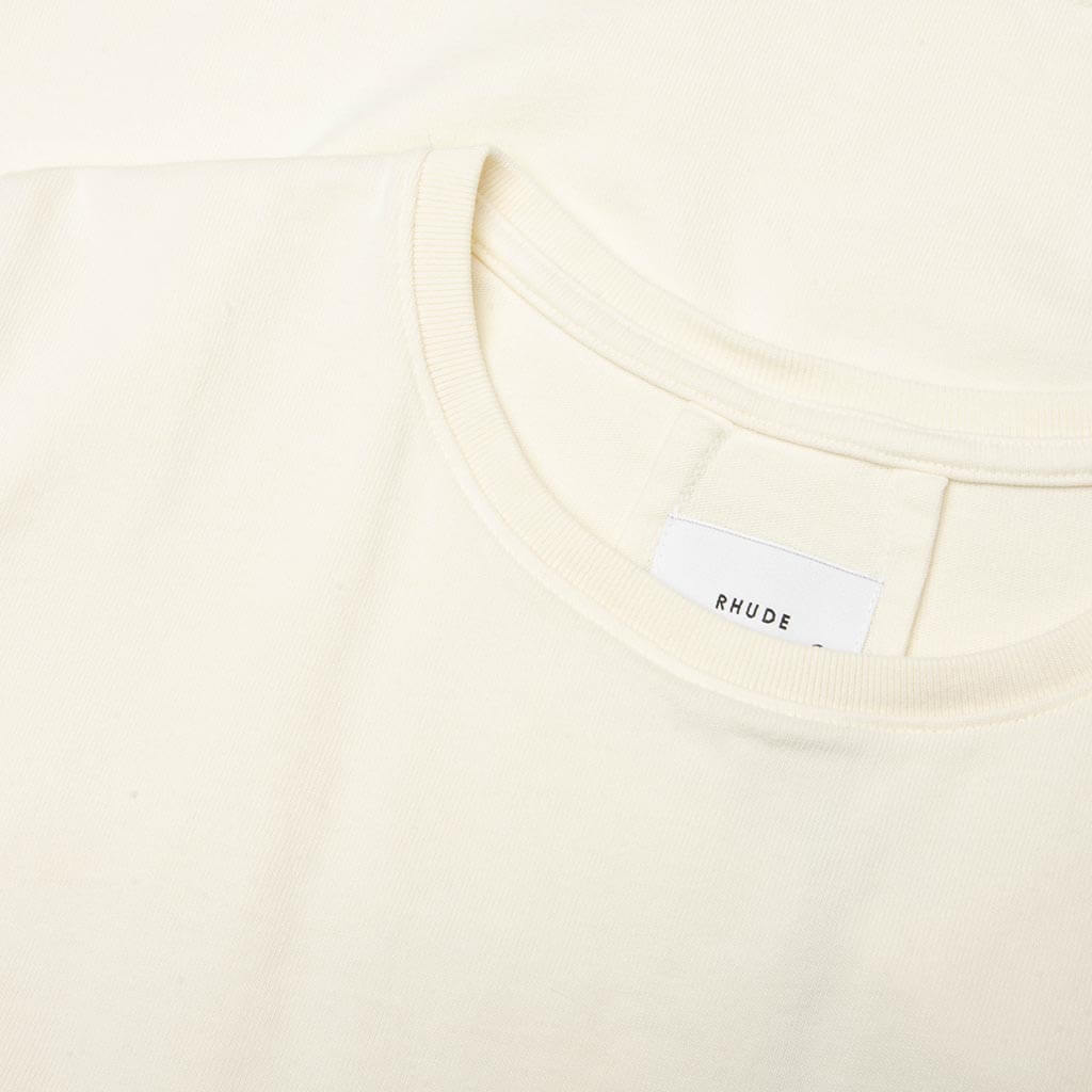 Rhude Safari Crest Tee - Vintage White/Blue/Red