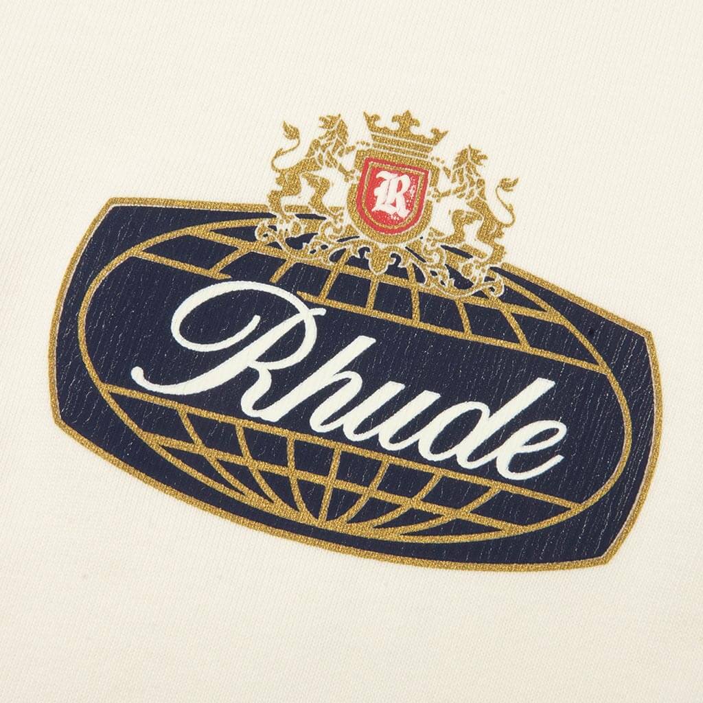 Rhude Safari Crest Tee - Vintage White/Blue/Red