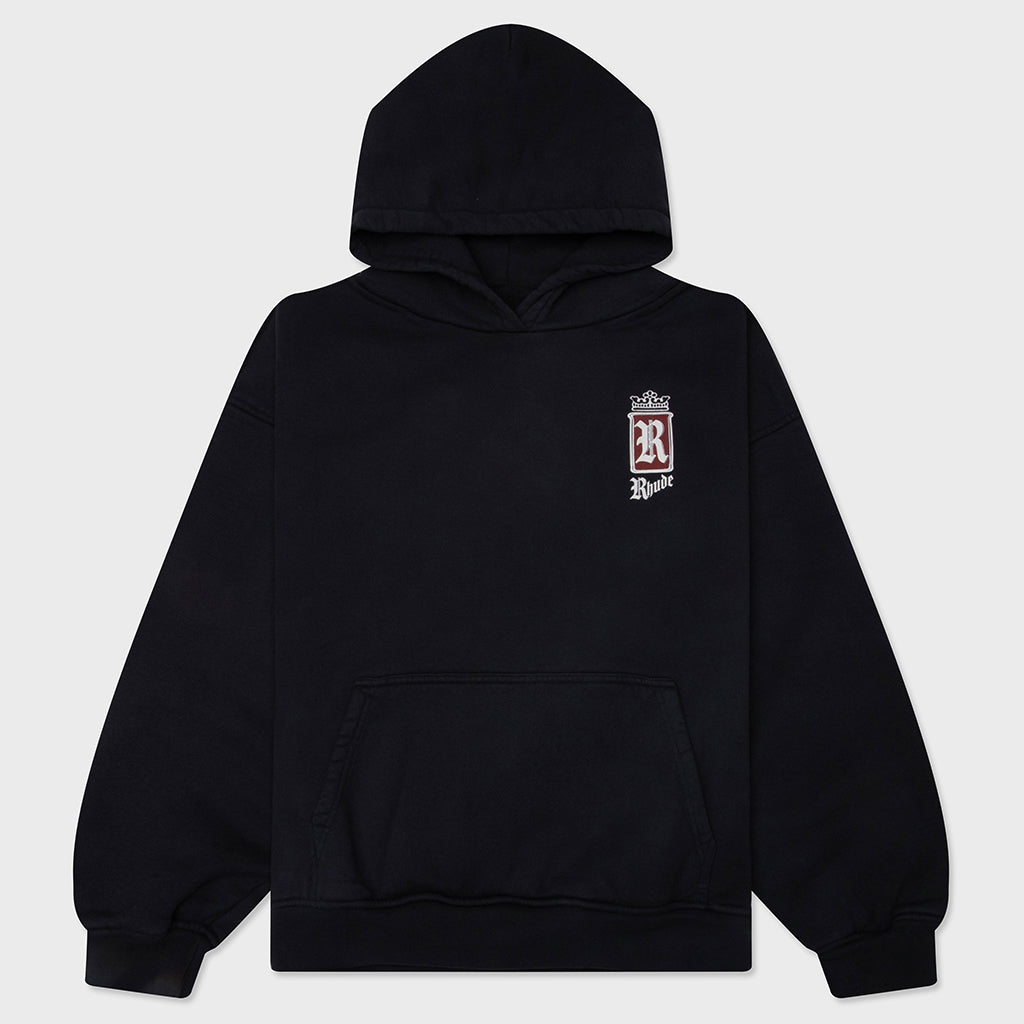 Rhude Fumar 91 Hoodie - Vintage Black/White/Red
