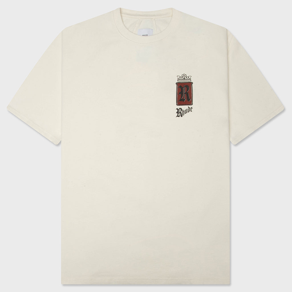 Rhude Fumar 91 Tee - Vintage White/Black/Red