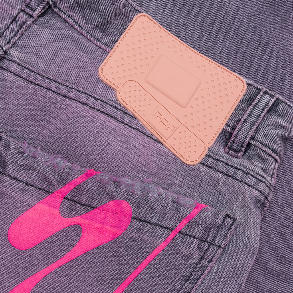 Rich Kid Jeans - Washed Black/Pink