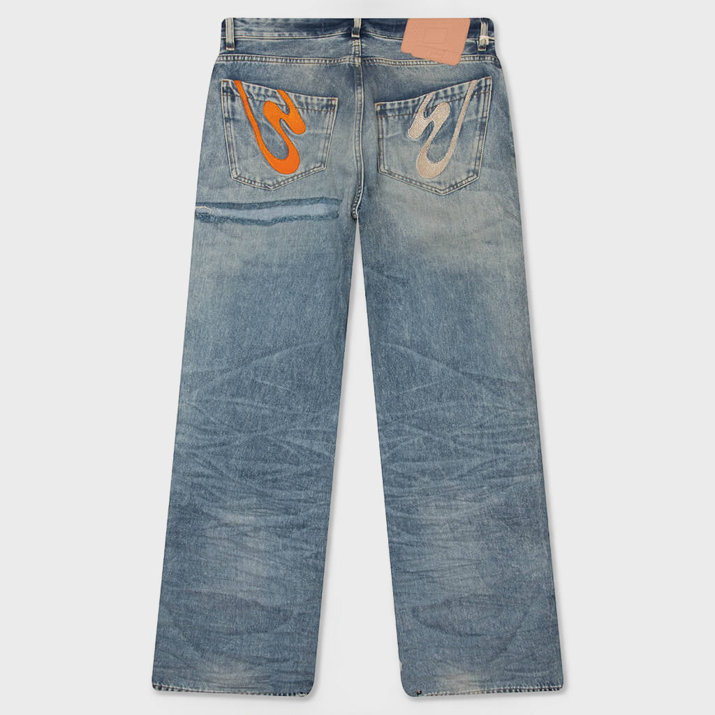 Rich Kid Trousers - Blue Wash